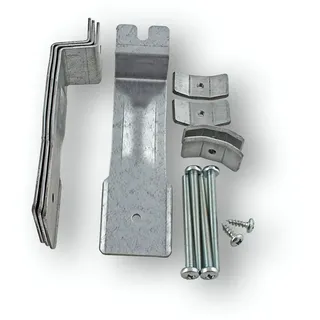 Pegboard - 1 x Set Halterung für Heizkörperverkleidung aus 2 mm Stahlblech verzinkt für Rippenheizkörper und Röhrenheizkörper, Befestigungssatz mit 4,5 cm Breite zum Einhängen - Made in Germany