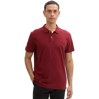 TOM TAILOR Poloshirt »Basic« Baumwoll-Piqué, rot