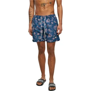 Urban Classics Herren Pattern Swim Shorts Badehose, Nautical AOP, 3XL