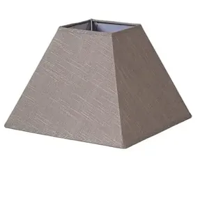 Lampenschirm Pyramide Tenorio E27, Leinen, grau, ideal für einen modernen und eleganten Touch in Ihrem Raum. Die Maße von 40 x 18 x 28 cm machen ihn perfekt für jedes Ambiente.