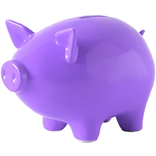 Spardose Kinder Personalisiert, Spardose Nicht zum öffnen, Baby Mädchen Jungen Kinder Sparschwein Hochzeit, Geldgeschenk Hochzeit Sparbüchse, Piggy Bank, Hochzeitsgeschenke für Brautpaar (Purple)