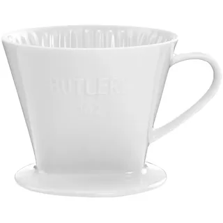 Butlers Kaffeefilter (6er Set) Traditional , Weiß , Keramik , 13x9x16 cm , Geschirr, Kannen & Karaffen, Kaffeezubehör & Teezubehör