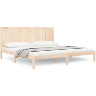 vidaXL Massivholzbett ohne Matratze 200x200 cm Kiefer - Braun