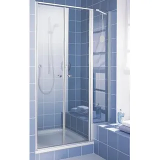 Kermi Pendeltür IBIZA 2000 POL 12017, I2POL120171AK, Farbe: Silber Mattglanz Echtglas klar