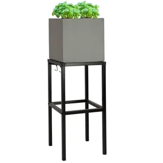 Pflanzwerk Pflanzkübel Hochbeet Gestell Elevate 60x34cm für Garten Terrasse und Balkon Blumenkübel - Pulverbeschichteter Edelstahl - Rostfrei - Premiumqualität - Frostsicher - 2 Jahre Garantie