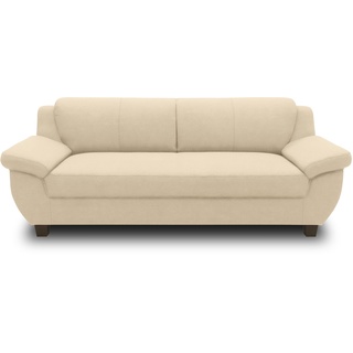 DOMO. collection Sofa Panama, 3-Sitzer, 3er Couch, Garnitur, 3-2-1 Sofa, 91 x 207 x 80 cm (BxTxH), beige