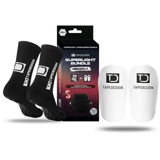 Tape Design Superlight Bundle + Shinguard 2.0 Pack Lange Socken - Black - EU 37-48