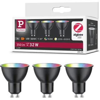 Paulmann LED Reflektor 29153 4,8 W GU10 warmweiß 3 St.