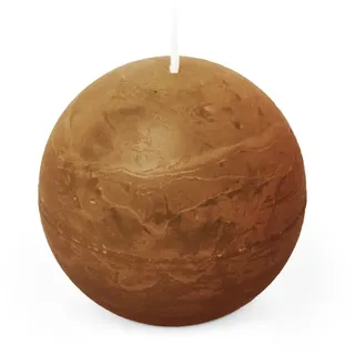 Spaas Rustikale Kugelkerze 80 mm 24St. - cognac