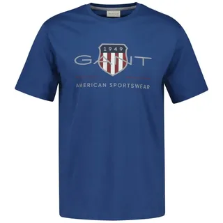 GANT Rundhals-Shirt Gant blau