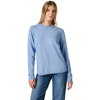 CECIL Damen B302781 Feinstrickpullover, Whisper Blue Melange, XXL EU