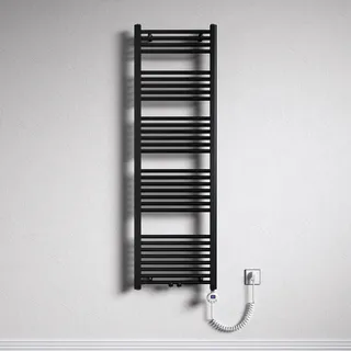 Mai & Mai Badheizkörper Handtuchheizkörper 60x160 cm matt Anthrazit | Badheizung Heizkörper bad mit Heizstab 800W, Handtuchwärmer für Strom, Röhrenheizkörper Seitenanschluss