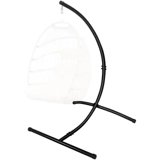 Goutime Hängesessel Gestell Hängematte Stuhl Stand nur, Hängematte Stand C Form für Indoor Outdoor Hanging Egg Swing Stuhl/Rattan Swing Sitze,Maximale Traglast 158kg (Nur das Gestell,ohne Hängesessel)