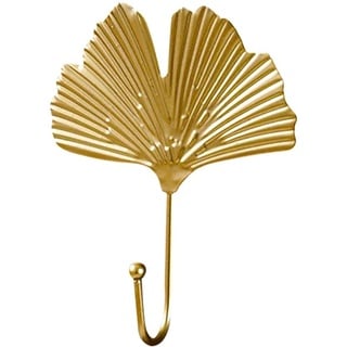 Kleiderhaken Gold, Kleiderhaken Wand Handtuchhaken Vintage Blatt Garderobenhaken Wandhaken dekorative Haken Blattform Metall Kleiderhaken, Gartenhaken Dekorativen Haken für Badezimmer Küche