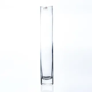 Glasvase Vase Glas Blumenvase Tischvase gerade schlank 36 cm, Ø 6 cm