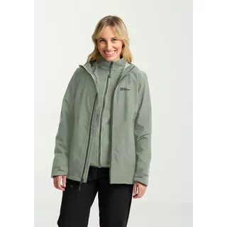 Jack Wolfskin Damen, Moonrise 3in1 Jkt W, Mint Leaf, S EU