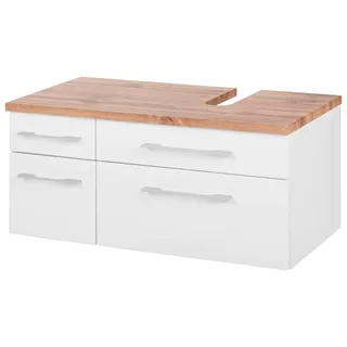 welltime Waschbeckenunterschrank »Davos« Breite 90 cm, weiß