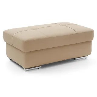 Design Ecksofa Couch Leder Textil Polster Multifunktion Sofas Wohnlandschaft Neu - Beige