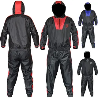 AQF Sauna Suits Schwitzanzug Fitness Trainingsanzug Gym Jogginganzug Jogginghose Herren Damen Abnehmen Anzug Hooded Sweat Suit (Kompletter Sauna-Anzug)