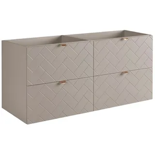 RODAN | Waschbeckunterschrank 120 cm - Beige Matt - Badezimmerschränke - Badmöbel - Waschbecken Unterschränke - Ohne Platte - Beige