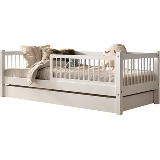 Home Affaire Daybett Forrest 90 x 200 cm Buche massiv weiß lackiert