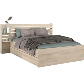 Parisot Stauraumbett "Escale", 2 140x200 Japanische Eiche