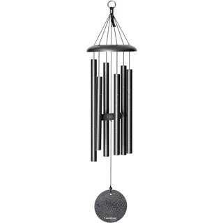 Corinthian Bells von Wind River – 68,6 cm silberfarbenes Windspiel für Terrasse, Hinterhof, Garten und Außendekoration (Aluminium-Glockenspiel)