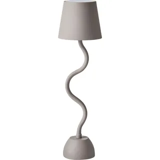 BELIANI Tischlampe Beige Metall Kabellos Wiederaufladbar Touch Funktion Dimmfunktion USB Kabel Indoor Outdoor Tischleuchte Schreibtischlampe - Beige