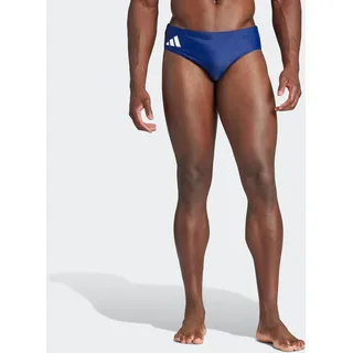 Badehose ADIDAS PERFORMANCE "SOLID", Herren, Gr. 4 (S), N-Gr, blau (dunkelblau, weiß), Obermaterial: 78% Polyamid, 22% Elasthan, Badehosen Badehose