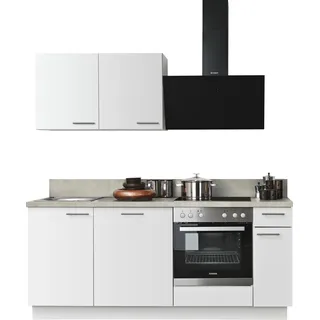 kochstation Küchenzeile KS-Scafa 200 cm weiß