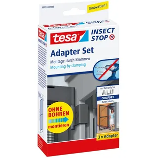 Tesa Insect Stop Fliegengitter Adapter-Set 3 Stück
