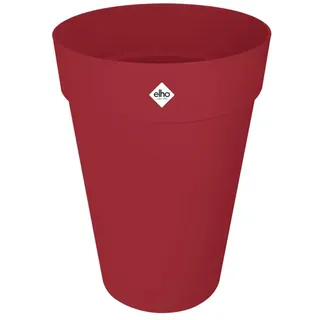 elho Loft Urban Rund Hoch 35 - Blumentopf für Außen - Ø 33.5 x H 45.3 cm - Rot/Theaterrot