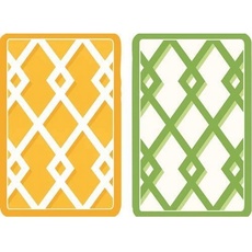 Caspari Trellis Spielkarten, Holz, Mehrfarbig, 13 x 9,5 x 0,1 cm