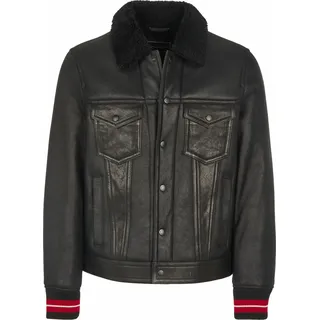 Tommy Hilfiger Kunstlederjacke für Herren - Schwarz