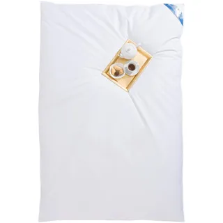 Federbettdecke RIBECO "Leon, Ballonbettdecke Leon, 135x200 & 155x220 cm", weiß, B:155cm L:220cm, Bezug: 100% Baumwolle. Füllung: 80% Federn, 20% Daunen, Bettdecken, Federbettdecke, Hergestellt in Deutschland