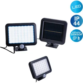 näve LED Solarleuchte »Pepe«, 1 flammig, Leuchtmittel LED-Modul   LED fest integriert, Inkl. Bewegungsmelder Reichweite max. 5-8 m, Lichtfarbe: kaltweiß, schwarz