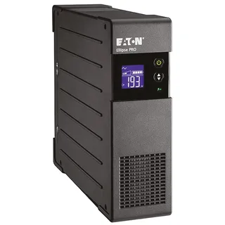 Eaton Power Quality Eaton Ellipse PRO – Line‐Interactive USV 850 VA 510 W – ELP850DIN – 3× Schuko + 1× nur Überspannung, LCD, USB, AVR – Schwarz (B00CTFTJZG)