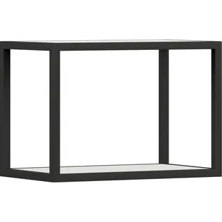 Cantus Wandregal , Anthrazit, Weiß , Metall, Holzwerkstoff , 50x35.2x29 cm , Made in Germany , hängend, in verschiedenen Holzdekoren erhältlich , Wohnzimmer, Regale, Wandregale