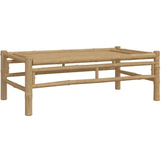 vidaXL Garten-Couchtisch 100/55/33 Cm Bambus , Braun , Naturmaterialen , Rechteckig,rechteckig , Säule , 55x33x100 cm , Gartenmöbel, Gartentische, Loungetische