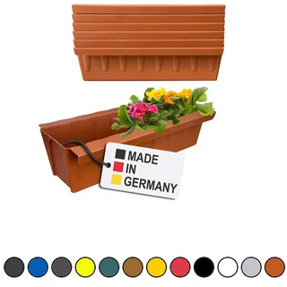 Paletten Blumenkasten 6x Terrakotta Einsatz zum an- & Einhängen Pflanzkasten