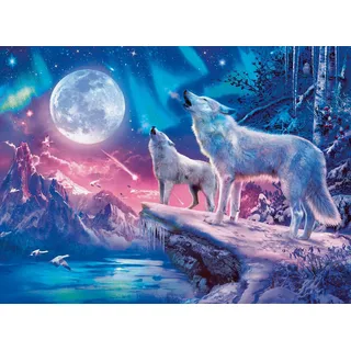 Ravensburger 12000476 - Wolf im Nordlicht