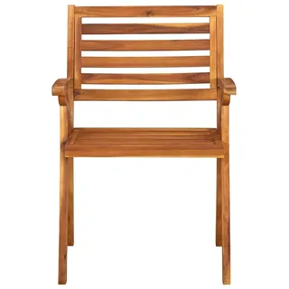 vidaXL Gartenstühle 3 Stk. Massivholz Akazie - Braun