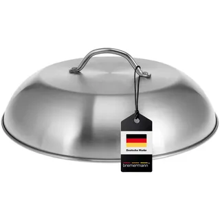 bremermann Burgerhaube 32 cm Edelstahl silber