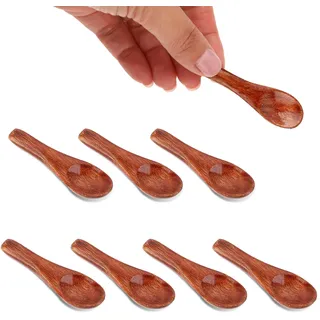 8Stück Gewürzlöffel Mini,Holzlöffel Klein Mini Holzlöffel für Gewürze Gewürzlöffel Klein Holz Teelöffel Salzlöffel Servierlöffel zum Kochen Von Gewürzen für Dessertlöffel Zuckerlöffel Marmelade Kaffee