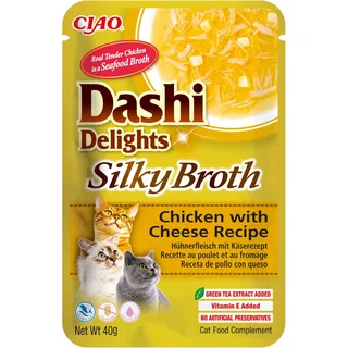 INABA Dashi Delights Silky Broth, Hähnchen und Käse, 40g