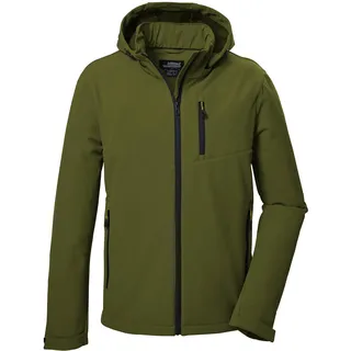 KILLTEC Herren, Softshelljacke/Outdoorjacke mit abzippbarer Kapuze KOW 92 MN SFTSHLL JCKT, moos, L, 41829-000