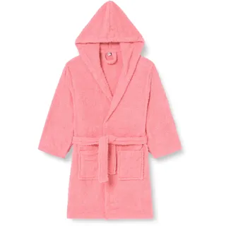 Playshoes Unisex Kinder Frottee-Bademantel Morgenmantel, Koralle, 122/128