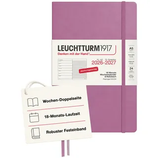 Leuchtturm1917 Wochenkalender 2026/2027 Dusty Rose