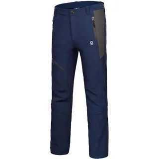 Little Donkey Andy Herren Winter Wanderhose Skihose Trekkinghose Snowboardhose, Softshell-Hose, Fleecegefüttert und wasserabweisend Dunkelblau M