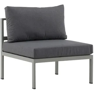 gardenson Loungesessel Grau, Pastellgrün, Metall, eckig, 70x65x74 cm